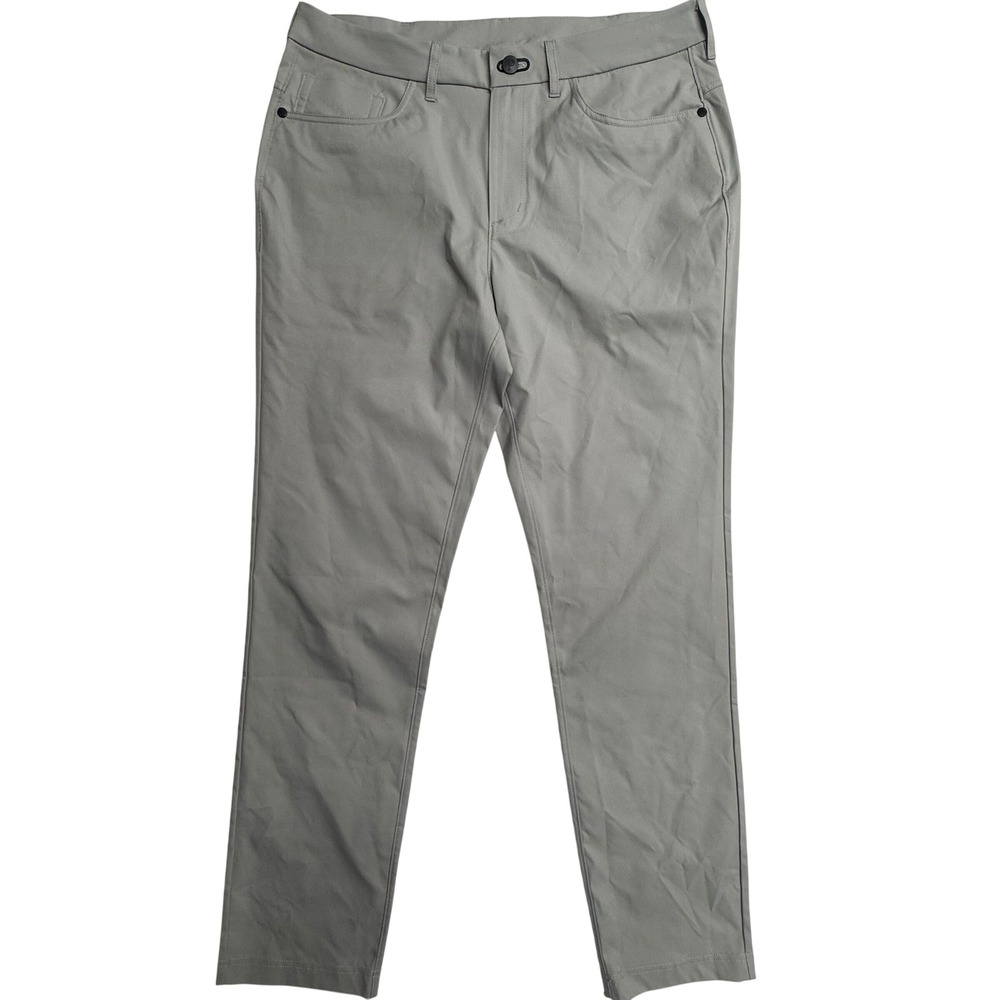 Public Rec Mens 32x30 Gray Performance Pants Stretch Golf Casual Travel 5 Pocket